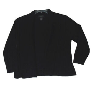 Verve Ami’‎ Women’s Cardigan Open Front Black Long Sleeves Sz Small